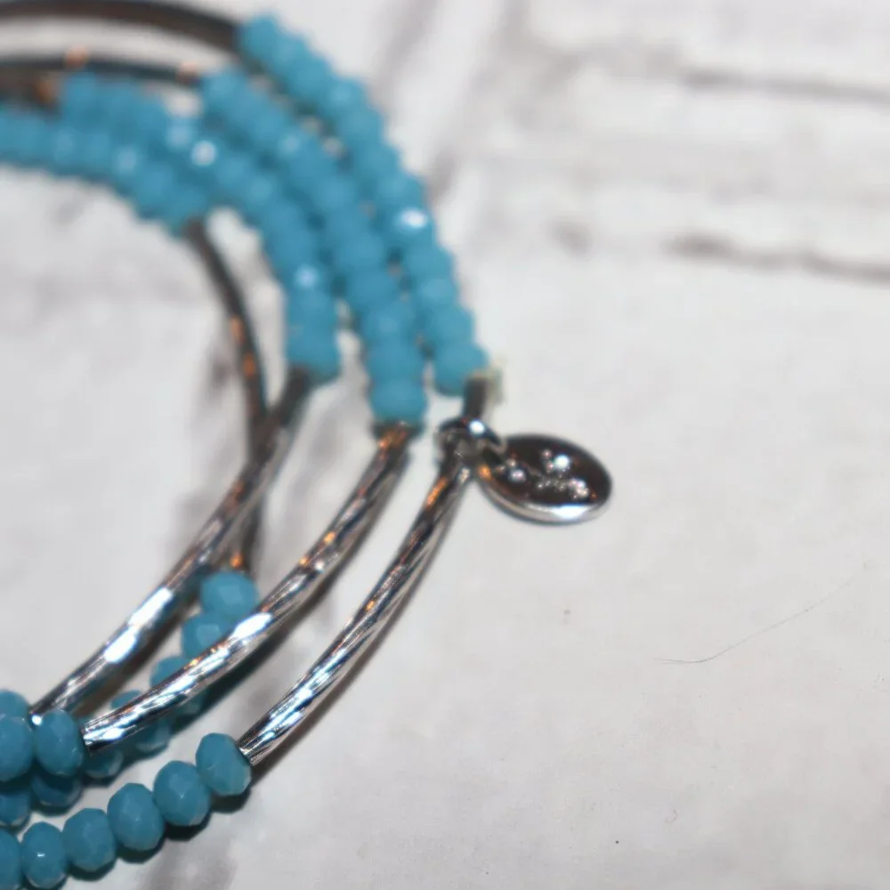 Beautiful silver and Blue crystal wrap bracelet from Chrysalis 29